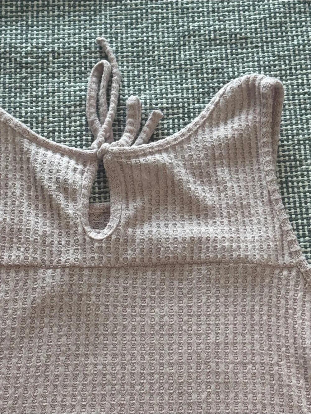 Light Pink Women’s XL Textured High-Low Tank